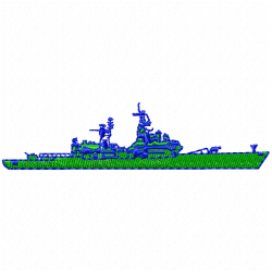 Boats Embroidery Design 7